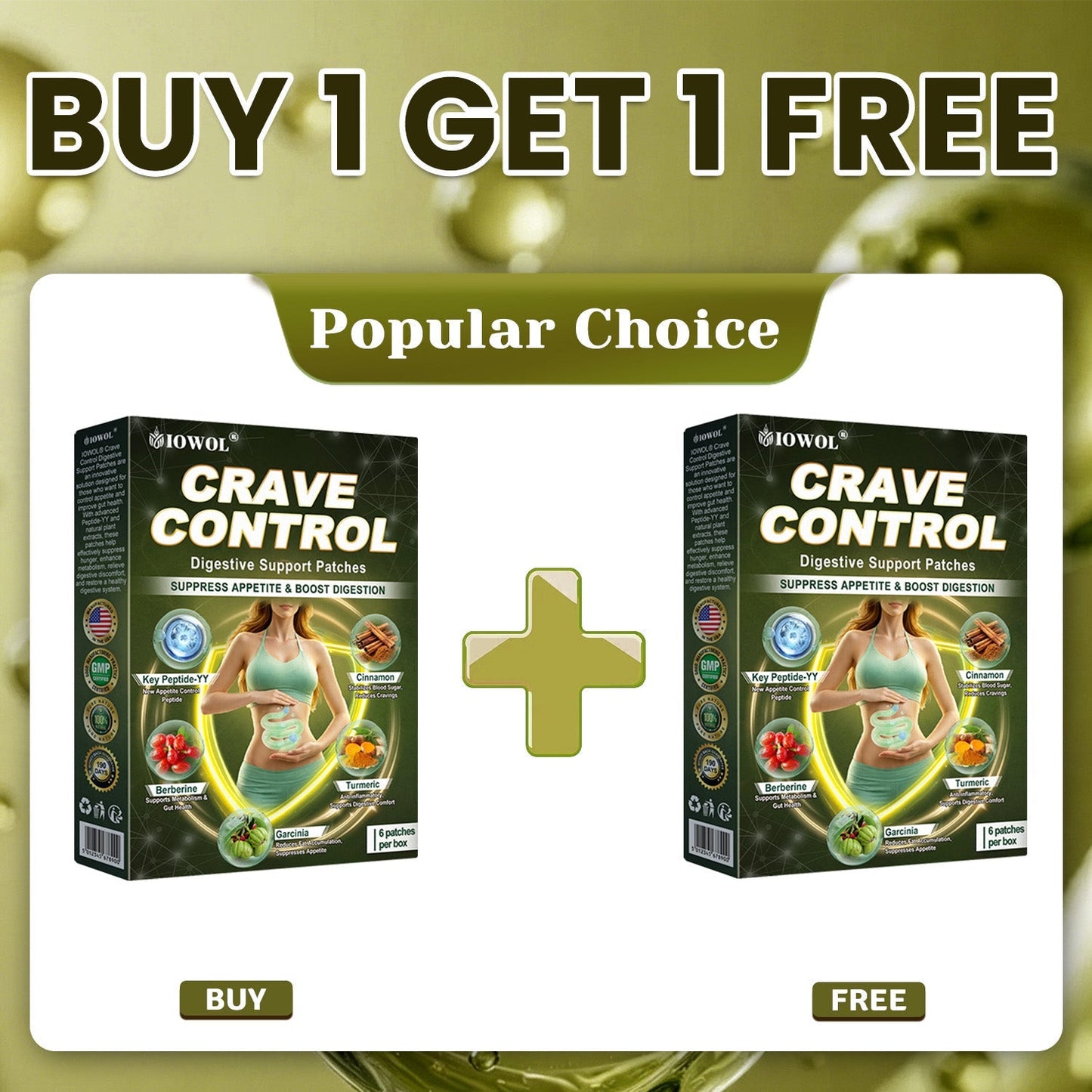IOWOL ® APPETITE CONTROL PATCHES! ZERO PILLS & ZERO HUNGER & ZERO STRUGGLE & 100% RESULTS.